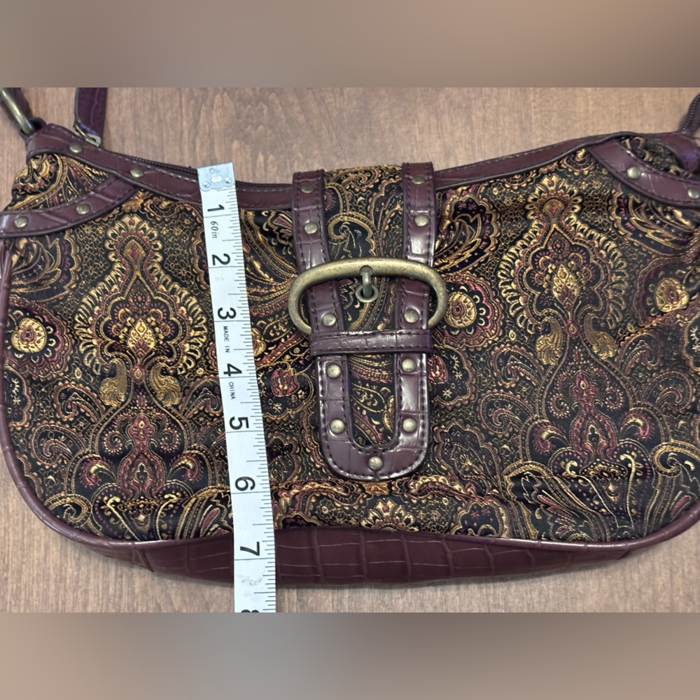 Coldwater Creek Regal Boho Paisley Tapestry Bag - Picture 7 of 16